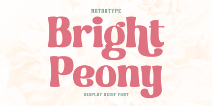 Bright Peony Font Poster 1