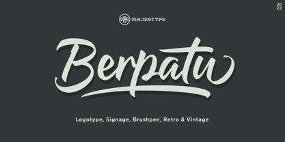 Berpatu Font Poster 1