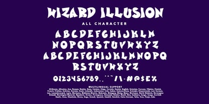 Wizard Illusion Font Poster 7