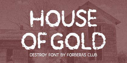 House of Gold Font Poster 1