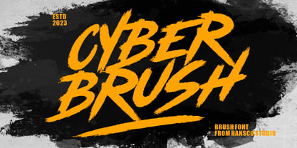 Cyber Brush Font Poster 1