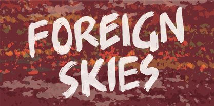 Foreign Skies Font Poster 1