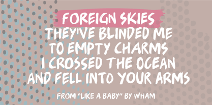 Foreign Skies Font Poster 4
