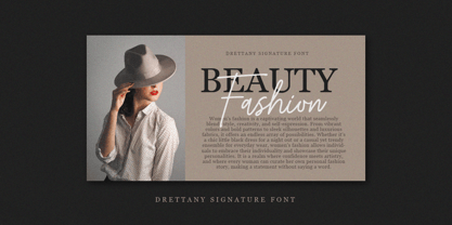 Drettany Signature Font Poster 4