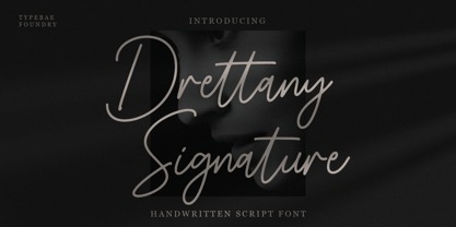 Drettany Signature Font Poster 1