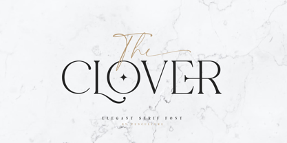 Clover Font Duo Fuente Póster 1