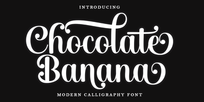 Chocolate Banana Font Poster 1