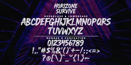 Horizone Survive Font Poster 10