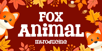 Fox Animal Fuente Póster 1