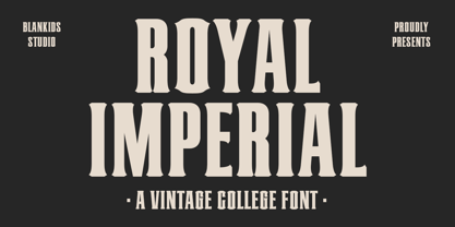 Royal Imperial Font Poster 1