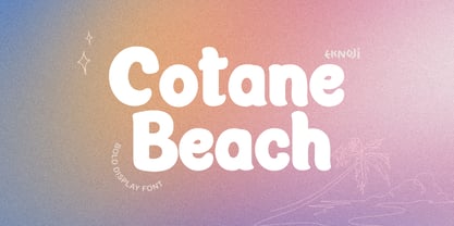 Cotane Beach Font Poster 1