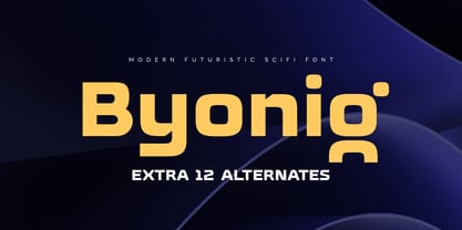 Byonig Font Poster 1