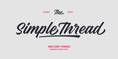 Simple Thread Font Poster 13