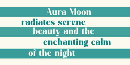 Aura Moon Font Poster 5