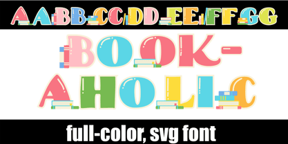 Bookaholic CF Font Poster 1