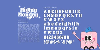 Mighty Monday Font Poster 9