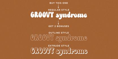 Groovy Syndrome Font Poster 3