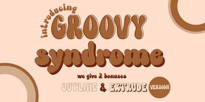 Groovy Syndrome Font Poster 1