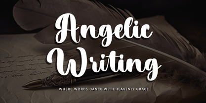 Angelic Writing Font Poster 1