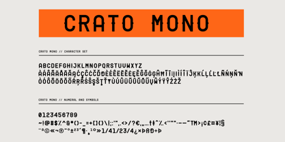 Crato Mono Font Poster 9