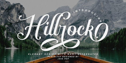 Hillrock Font Poster 1