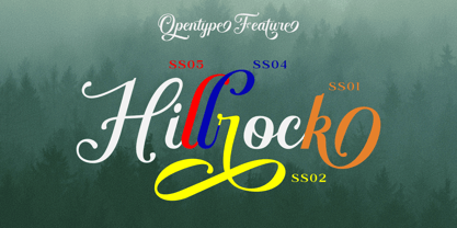 Hillrock Font Poster 7