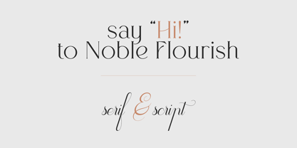 Noble Flourish Font Poster 2