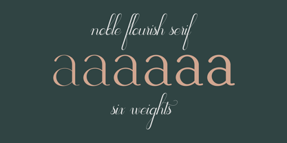 Noble Flourish Font Poster 7