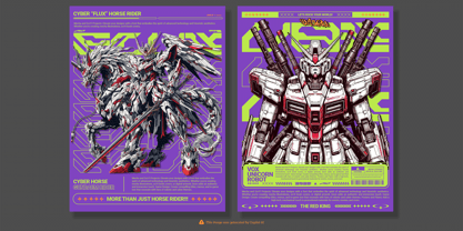 Geon Mecha Font Poster 7