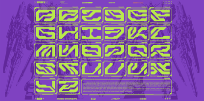 Geon Mecha Font Poster 8