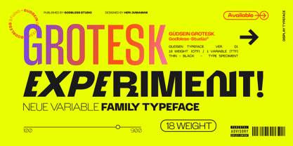 Gudsein Grotesk Font Poster 9