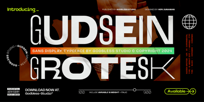 Gudsein Grotesk Font Poster 1