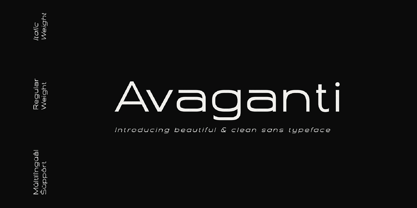 Avaganti Font Poster 1