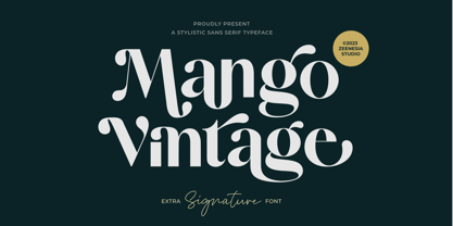 Mango Vintage Font Poster 1