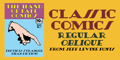 Classic Comics JNL Font Poster 1