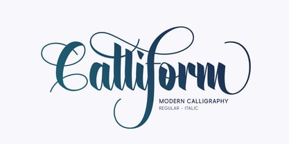Calliform Font Poster 1