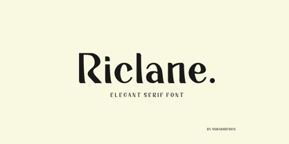 Riclane Font Poster 1