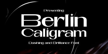 Berlin Caligram Font Poster 1