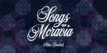 Songs of Moravia Font Poster 6