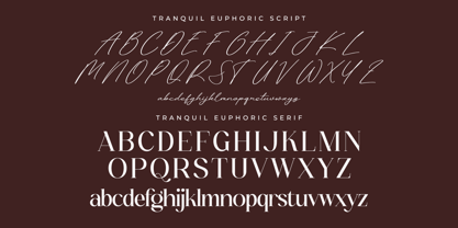 Tranquil Euphoric Script Font Poster 8