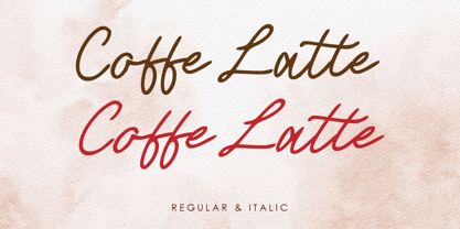 Coffe Latte Font Poster 8