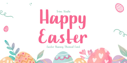 Happy Easter Font Poster 1
