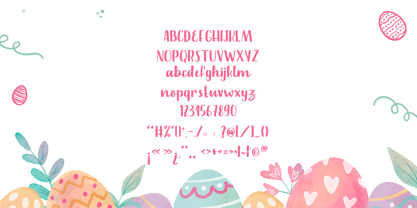 Happy Easter Font Poster 8