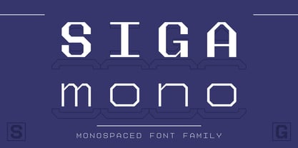 Siga Mono Font Poster 1