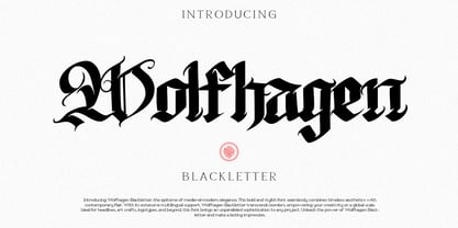 Wolfhagen Blackletter Font Poster 1
