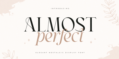 Almost Perfect Font Poster 1