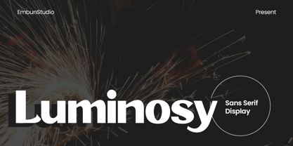 Luminosy Font Poster 1