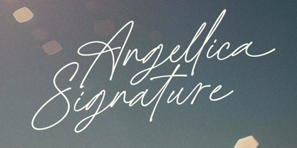 Angellica Signature Font Poster 1