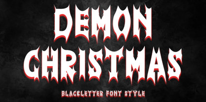 Demon Christmas Font Poster 1