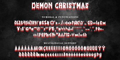 Demon Christmas Font Poster 6